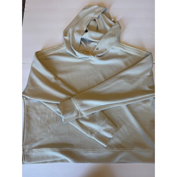Elie Tahari Tops - Elie Tahari Hoodie Womens Medium Cream Cowl Neck Pullover Soft Stretch